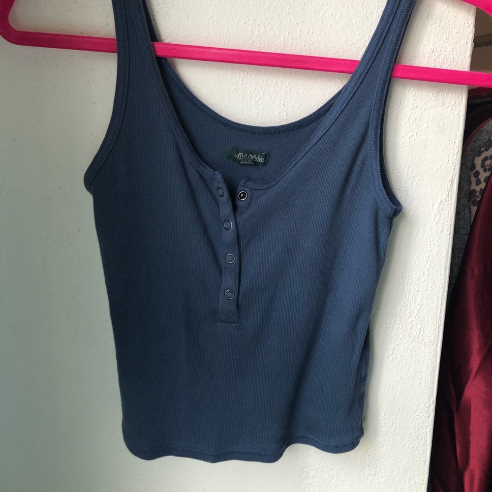 Dark blue tank top